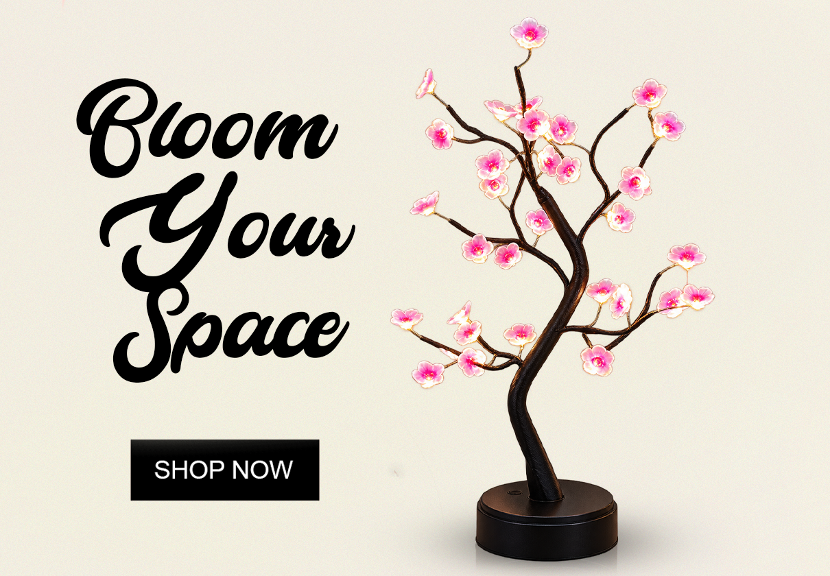 Bloom Your Space - Miniature Flower Table Lamp Night Light